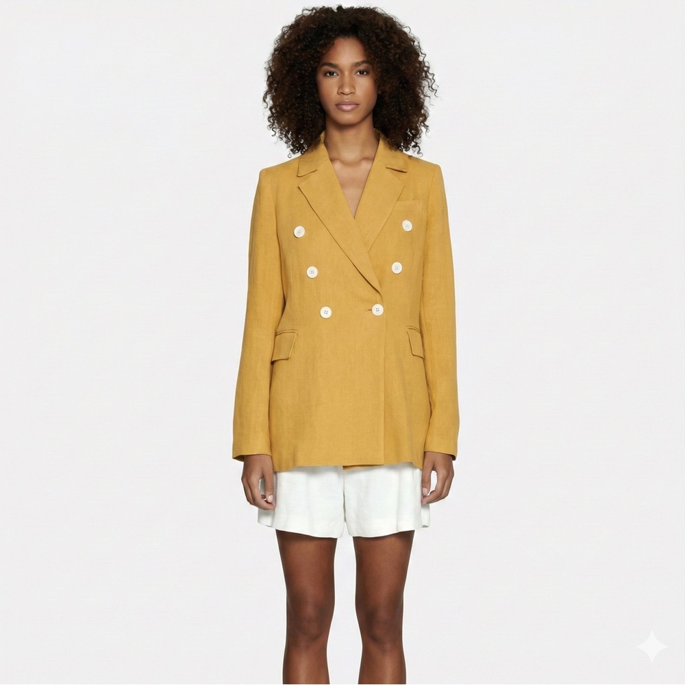 NWT Walter Baker Roger Linen Blend Blazer Size S